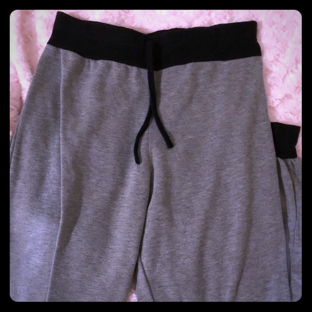 Grey and black pants!